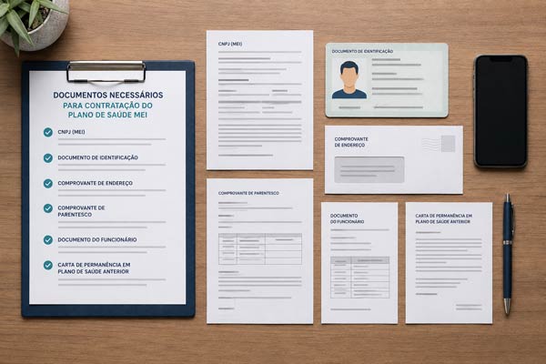 Quais documentos podem ser solicitados para planos de saúde MEI